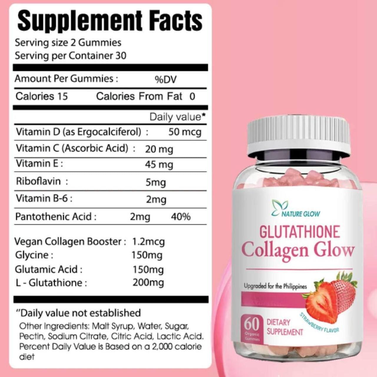 best glutathione collagen glow Vegan Supplement Natural Best Glutathion Collagen Glow Gummies Organic Glutathione  Gluta Gen Glow Gummies for Skin Whiteninging| Alibaba.com main image 0