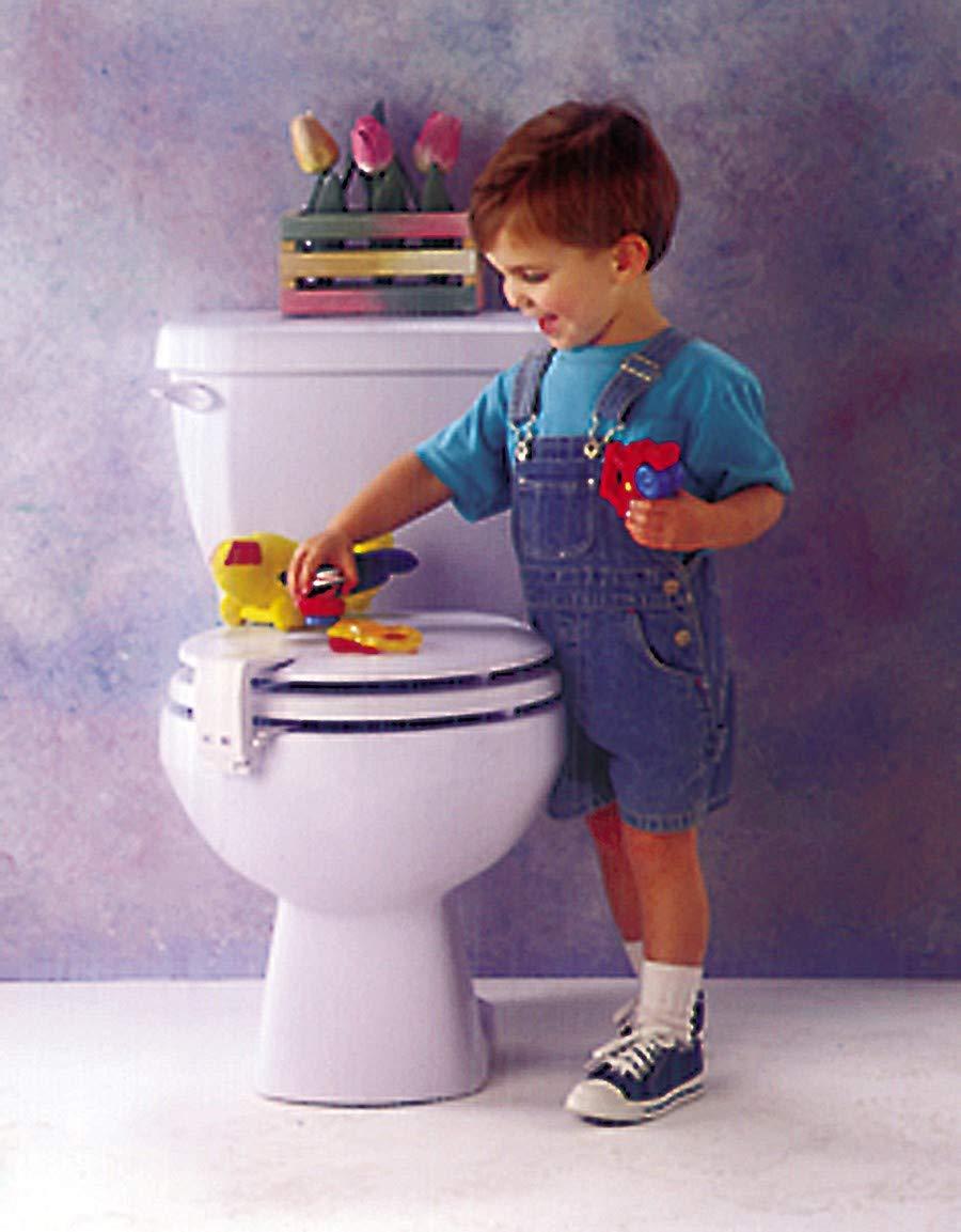 Mommy's Helper LidLok Toilet Seat Safety Latch, White, 1Pack PACK OF