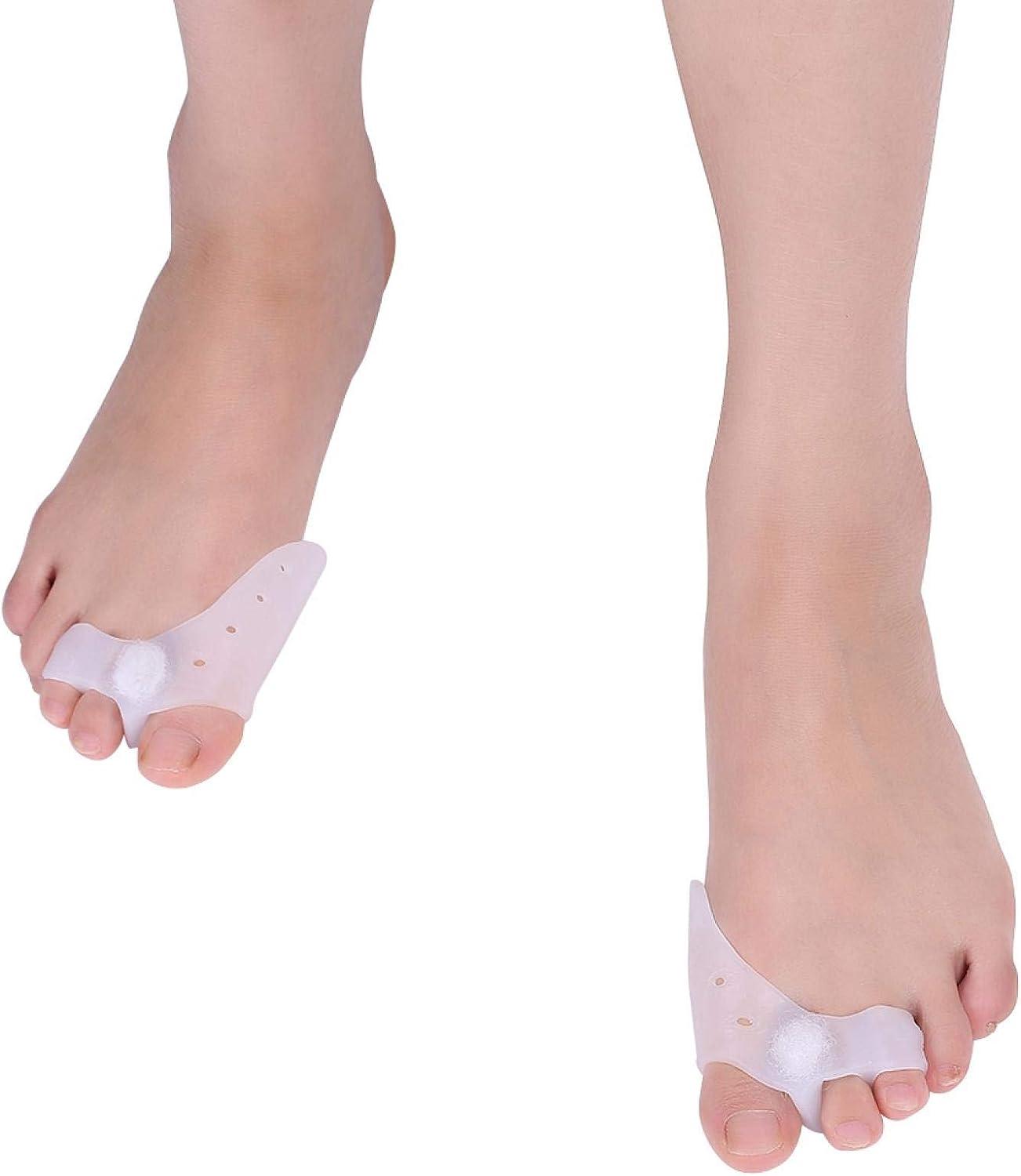 2 Pairs Pinky Toe Separator and Protectors Toe Separators for