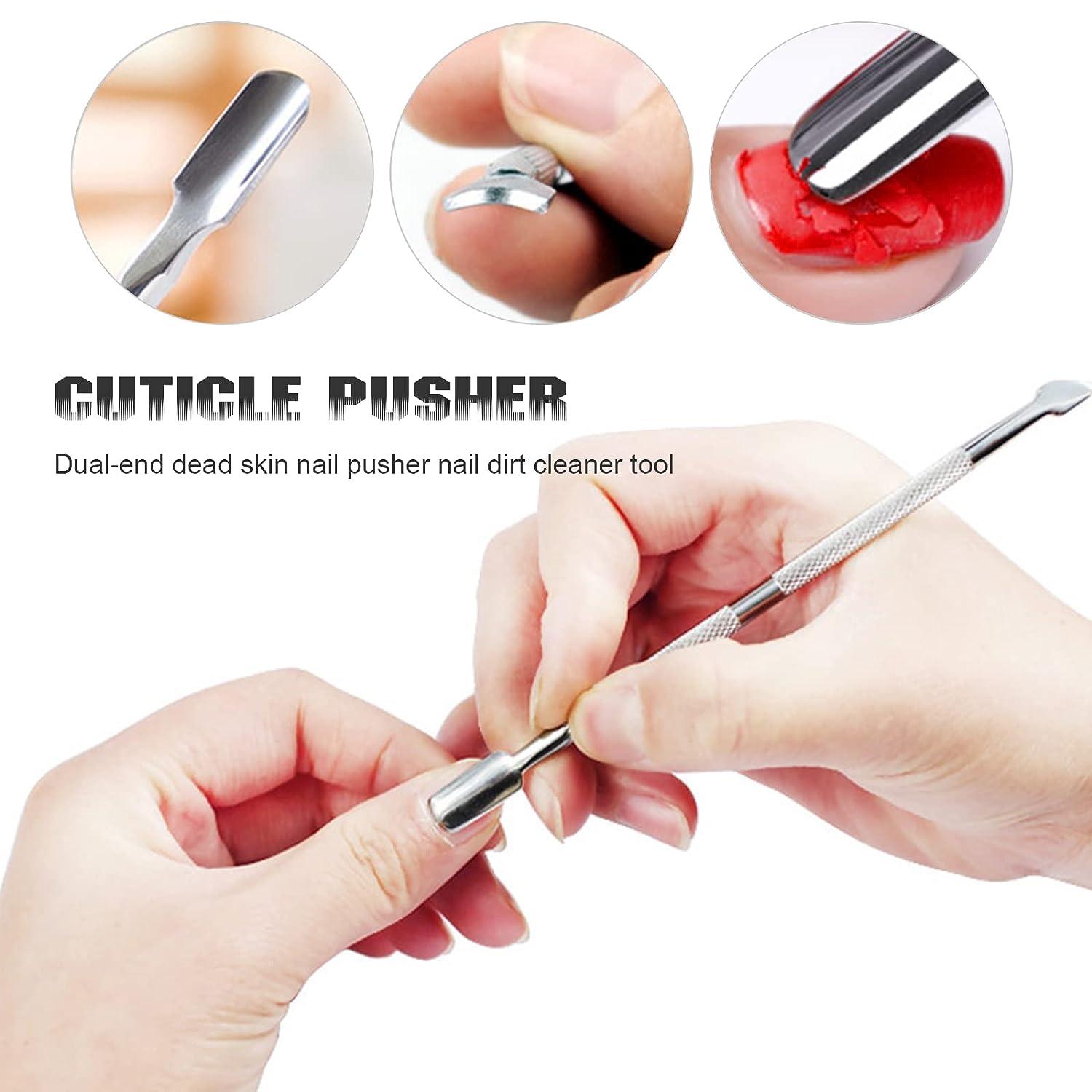 Amazon.com: Pingispower Cuticle Trimmer with Cuticle Pusher Set, 9PCS  Professional Cuticle Remover Cuticle Nippers＆Cuticle Cutter, Premium  Stainless Steel Durable Manicure Tools Kit for Toenails and Fingernails :  Beauty & Personal Care