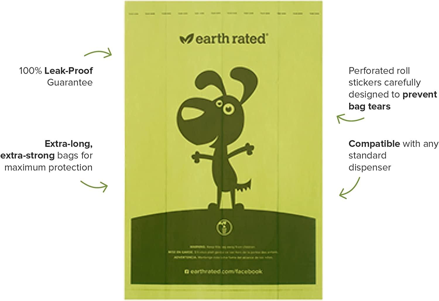 Earth Rated Dog Waste Bags Unscented 270 Bags