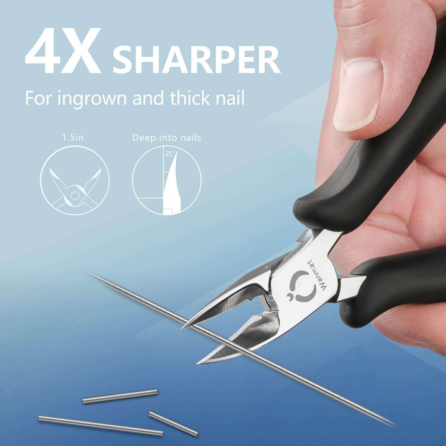 Toenail Clippers for Thick Nails Nail Clippers for Seniors Toe Nail Clippers  Adult Long Handle Safety Ingrown Toenail Tool Fingernail Clippers