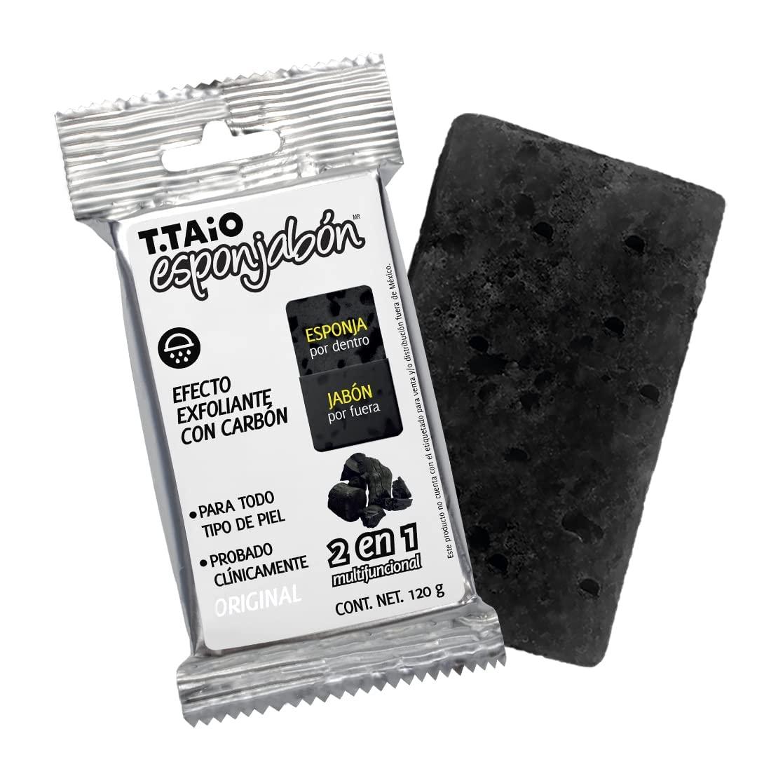 TOD Soap Sponge Esponjabon Charcoal Natural (1 Pack)