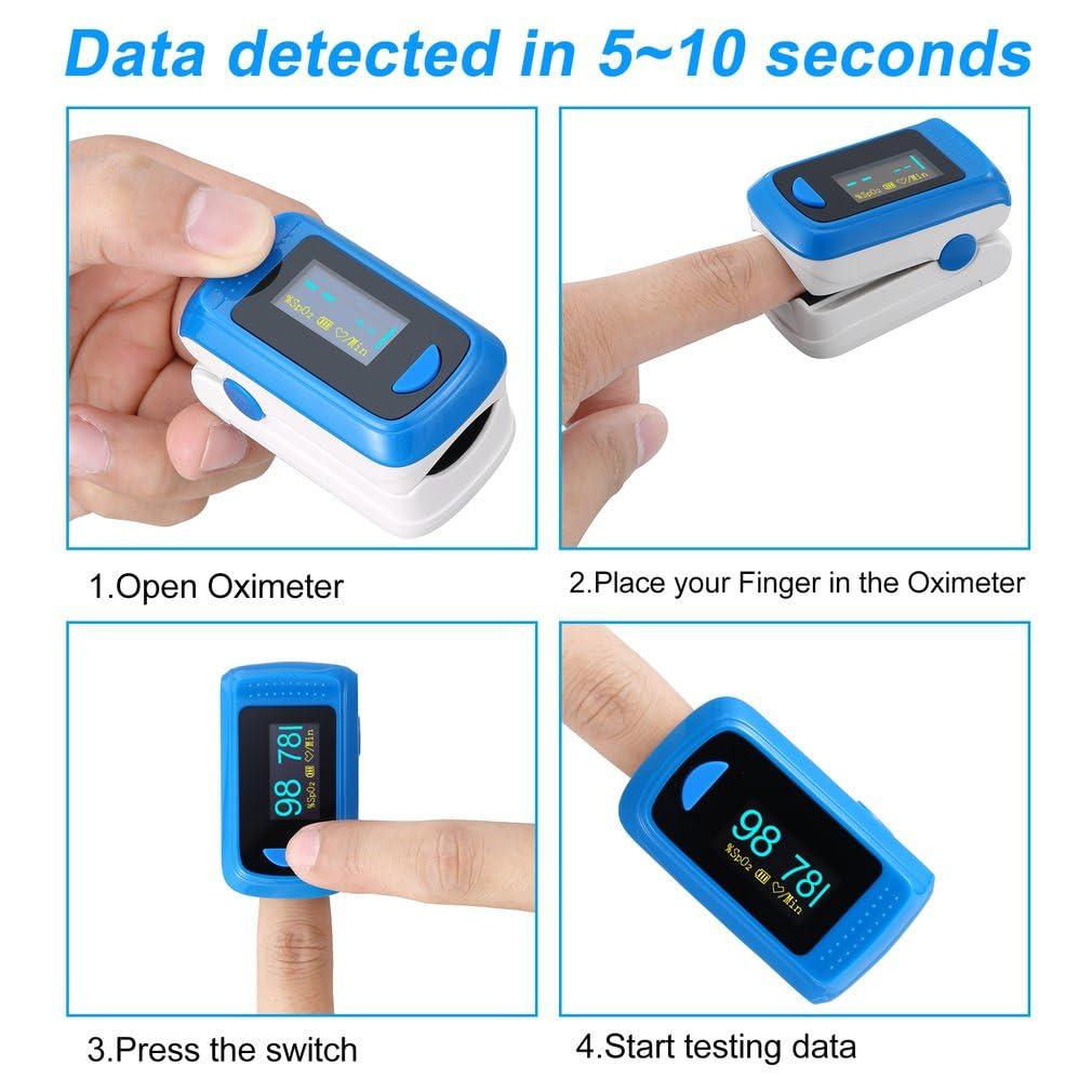 Finger Pulse Oximeter UK NHS Blood Oxygen Monitor Finger Pulse