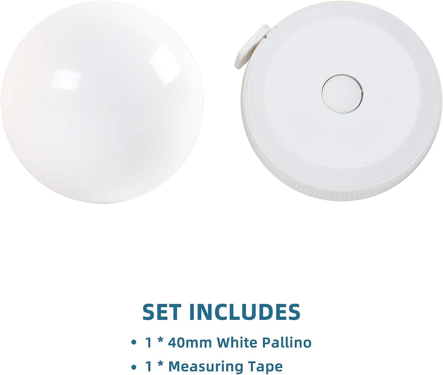 ApudArmis White Bocce Pallino Balls Replacement Including Measuring