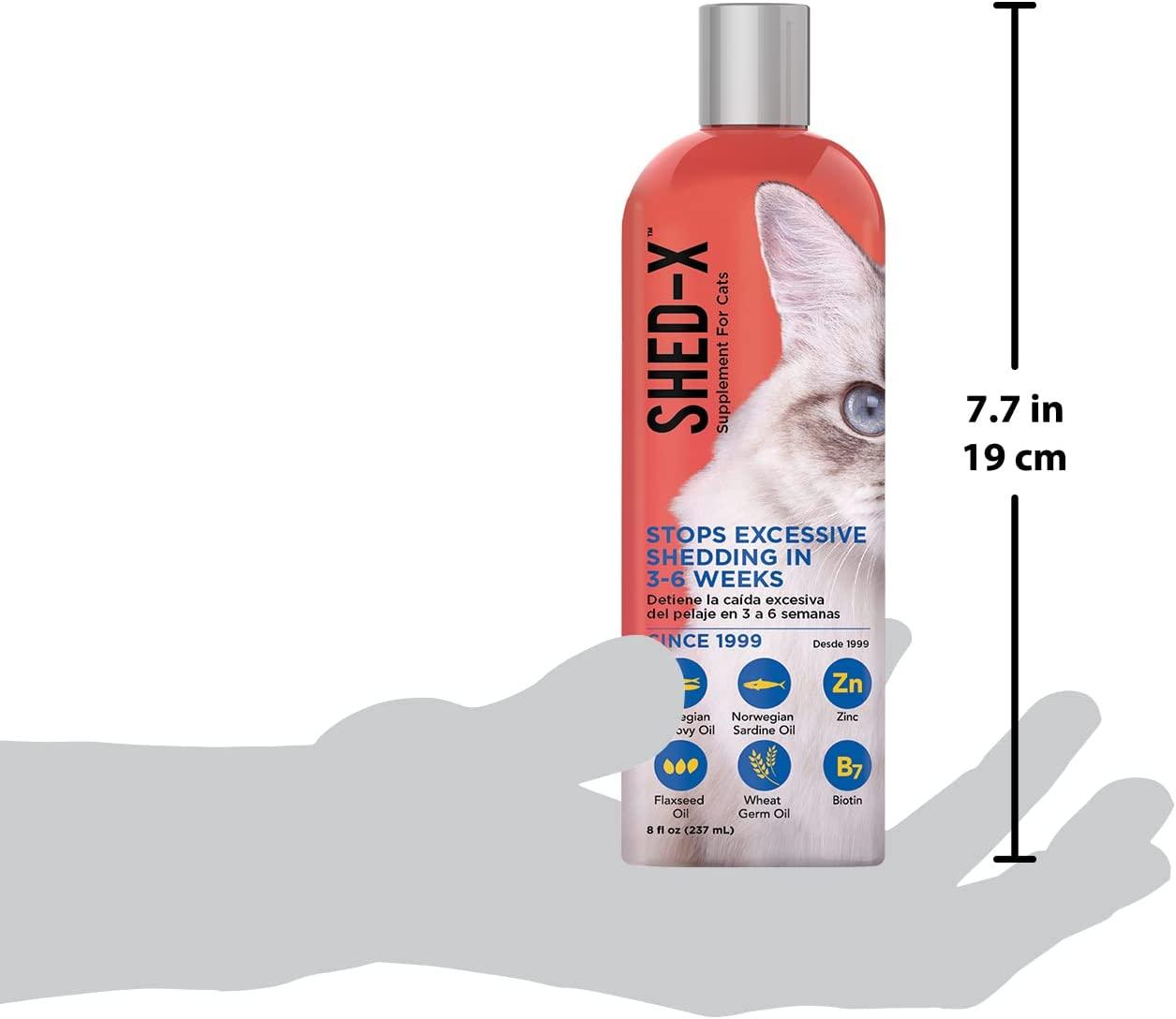 ShedX Liquid Daily Supplement for Cats 8 oz 100 Natural Formula for