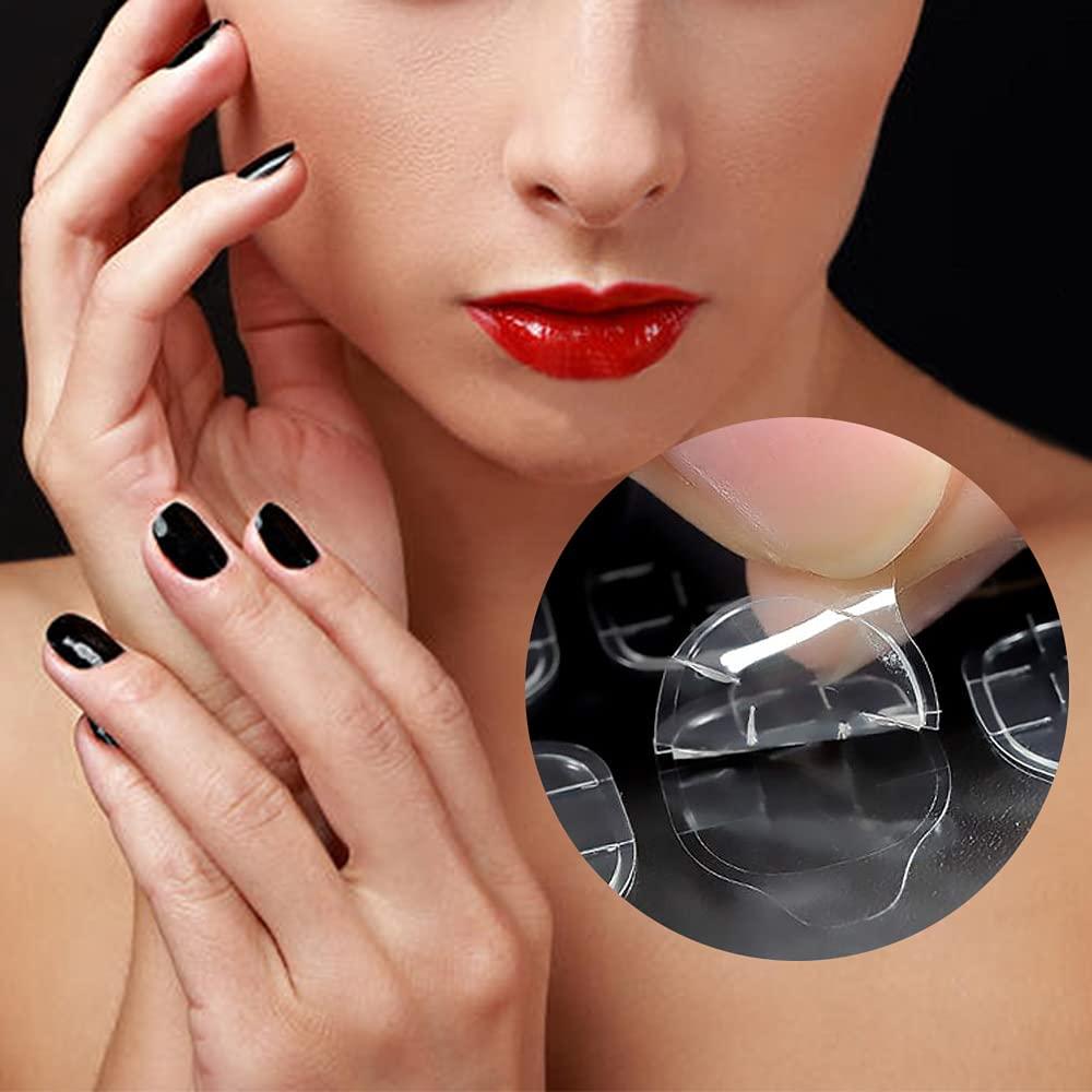 EBANKU 50Sheets Nail Adhesive Tabs, 1200Pcs DoubleSide Nail Glue