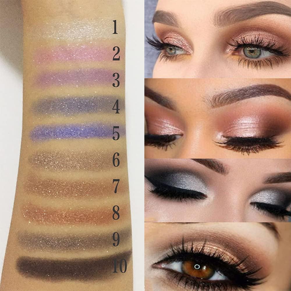 Gold Shimmer Eyeshadow Palette - 10 Sparkly Colors, Highly Pigmented, Long  Lasting & Waterproof - Professional Neutral Smoky Eye Palette | Buy Now  with Express International Delivery | GoSupps.com
