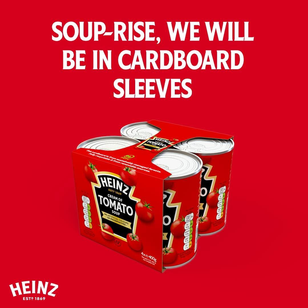 Heinz Cream of Tomato Soup No Added Sugar 4 x 400 g Tomato NoAddedSugar x4