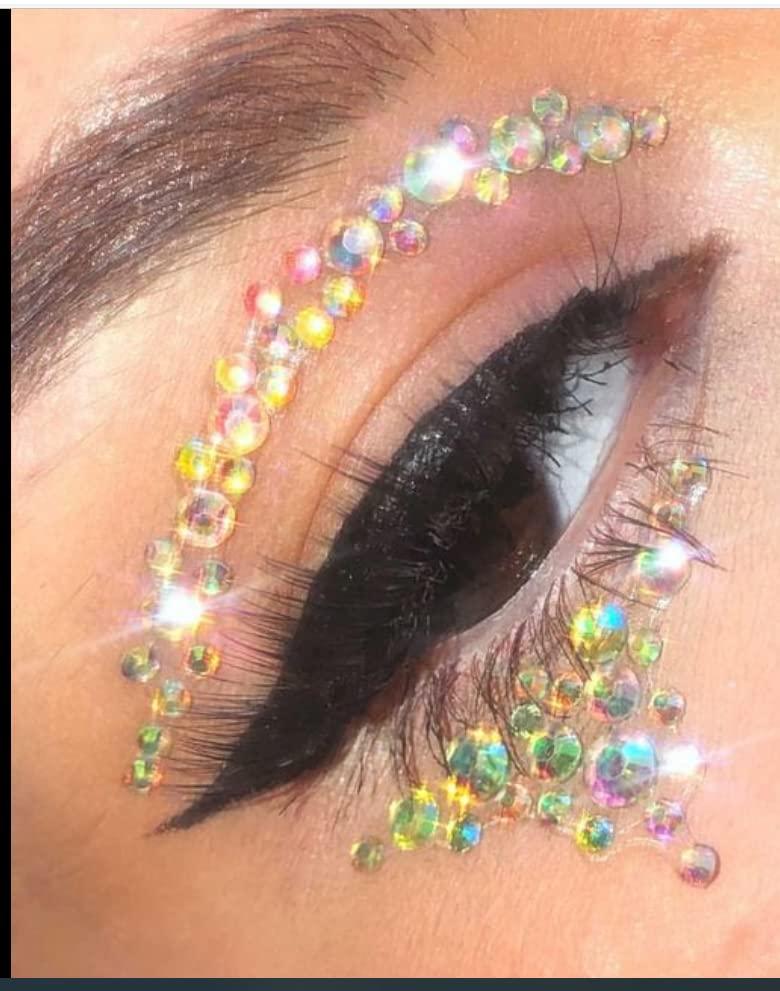 Eye Face Gems Jewels Rhinestone Glitter Stickers Party Decoration Self  Adhesive Crystal Body Makeup Diamonds Sticker For Women Rave Festival Art  From Jessie06, $0.64