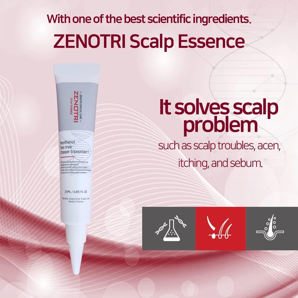 ZENOTRI Hair Care Solution Scalp Essence | 25ml  oz | Scalp Acne and  Itching Seborrheic Scalpitis Cure Cream | Damaged Scalp Soothing Protection  and Nutrition