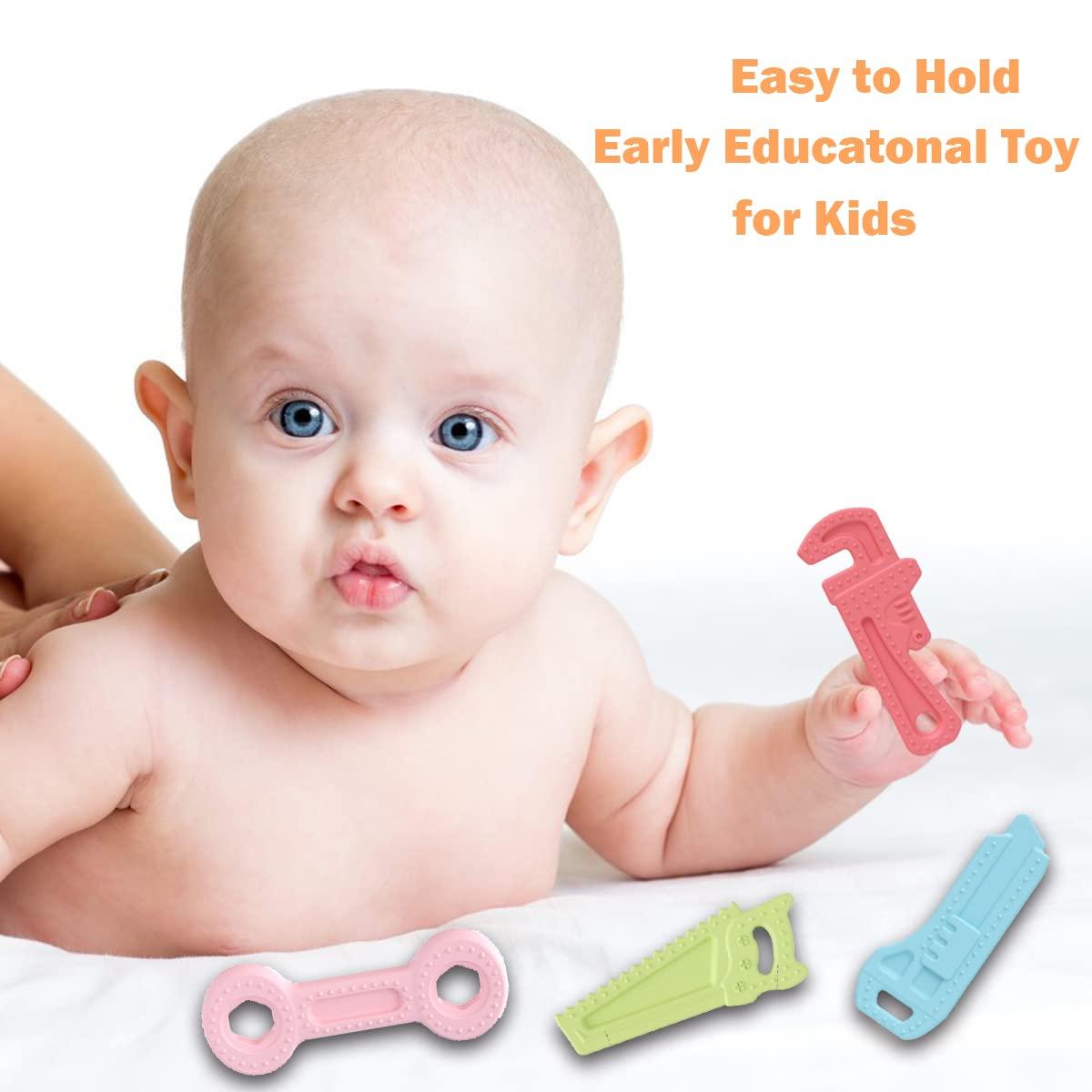 4 Pack Soft Silicone Baby Teething Toys Set Baby Chew Early Educationla