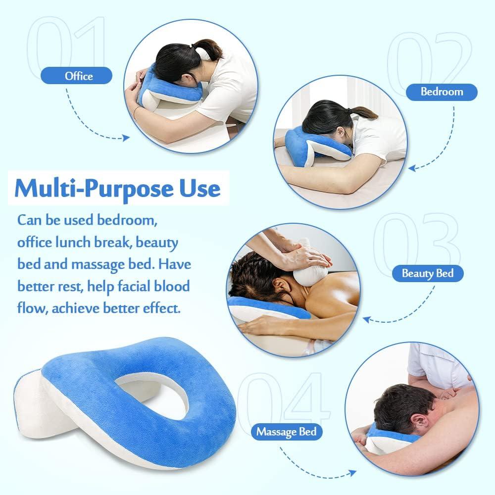 Face Down Pillow After Eye Surgery Prone Pillow Vitrectomy Recovery Equipment Face Down Cradle Pillow for Sleeping Retinal Detachment Macular Hole