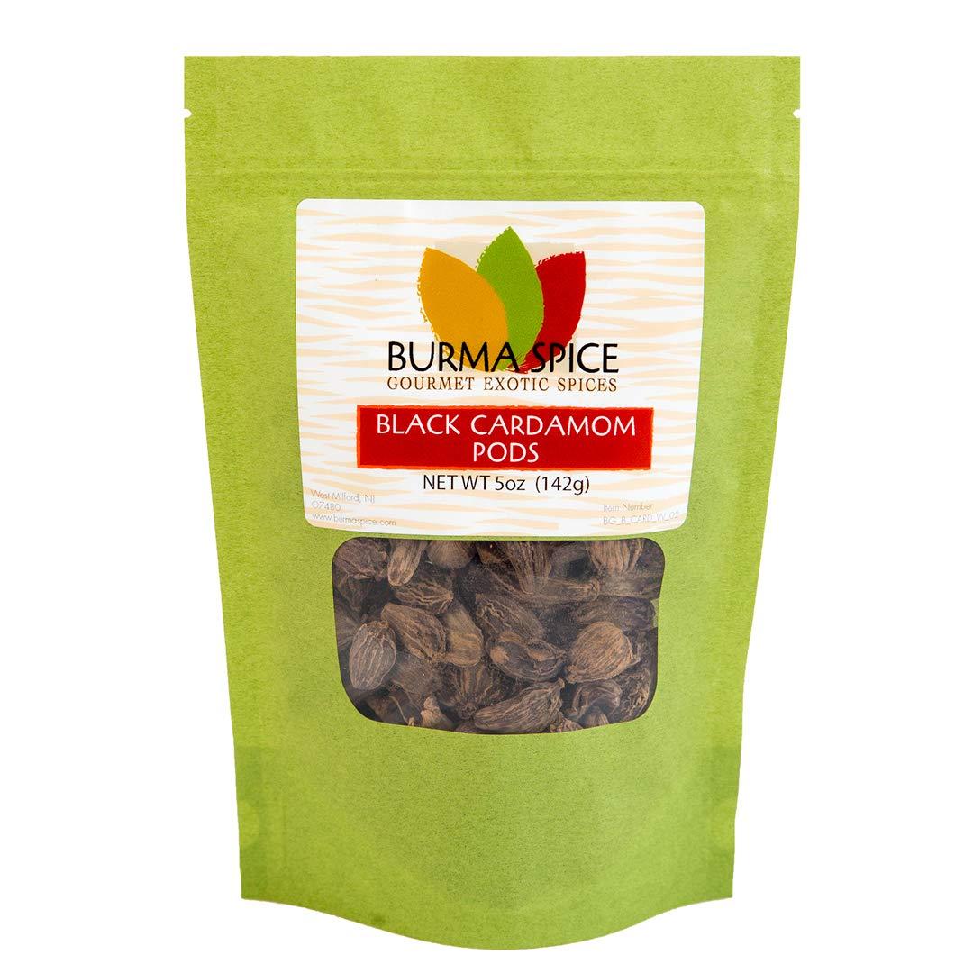 Burma Spice Black Cardamom Pods, Whole Dried Cardamom Pods, Spices for