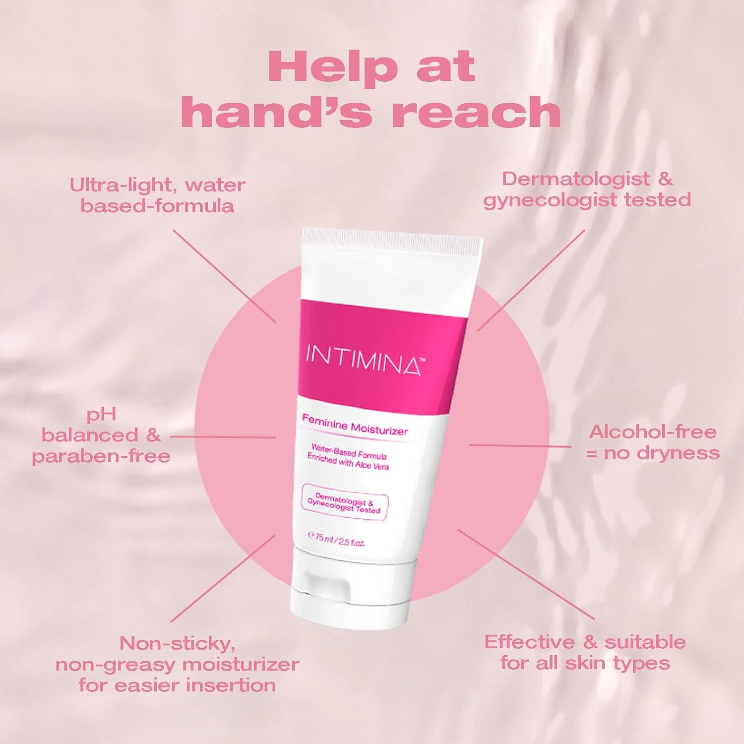 Intimina Feminine Moisturizer - Water Based Vaginal Lubricant for Women -  2.50 Fl Oz Bottle | Buy Now with Express International Delivery |  GoSupps.com