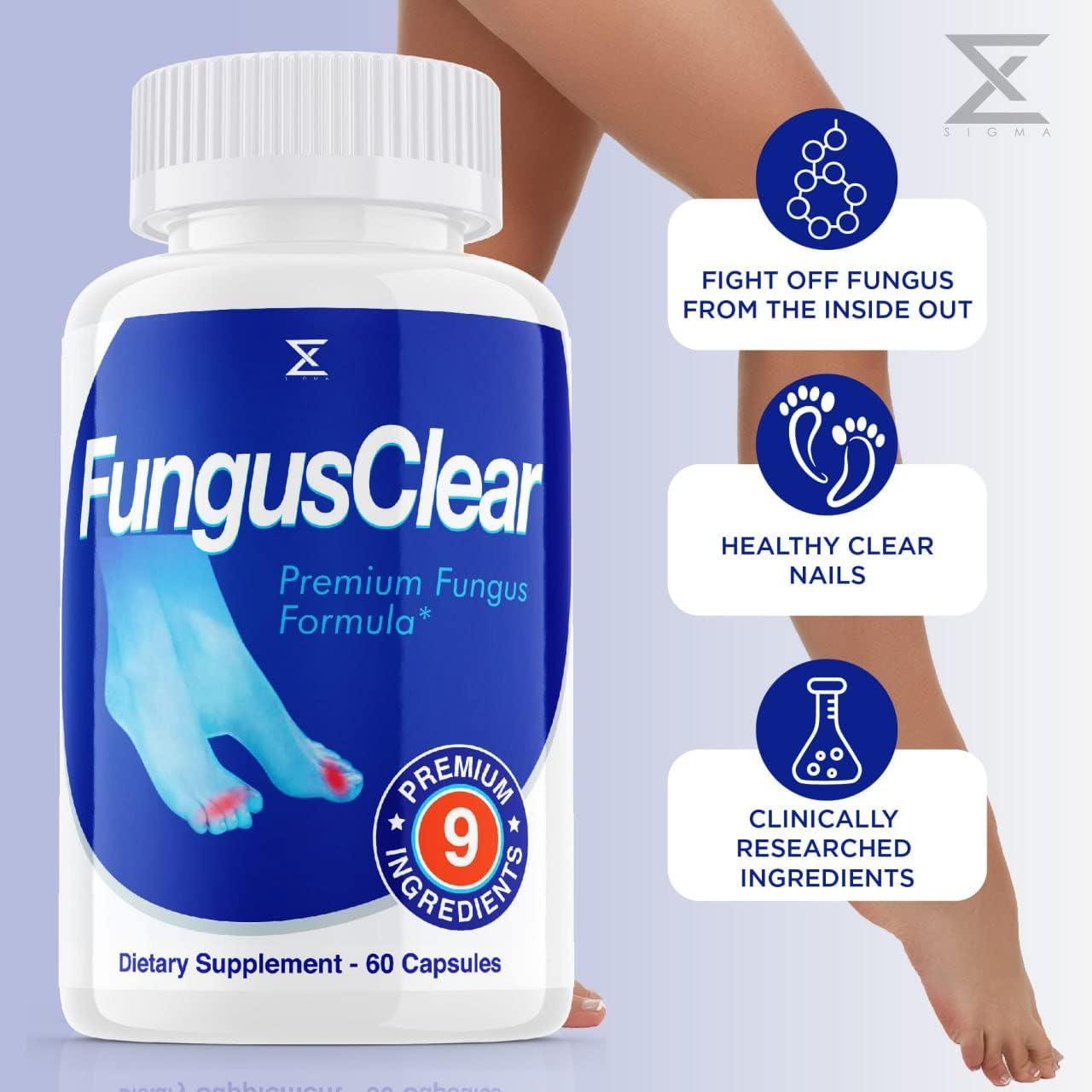Fungus Clear Probiotic Pills for Nails 60 Capsules FungusClear