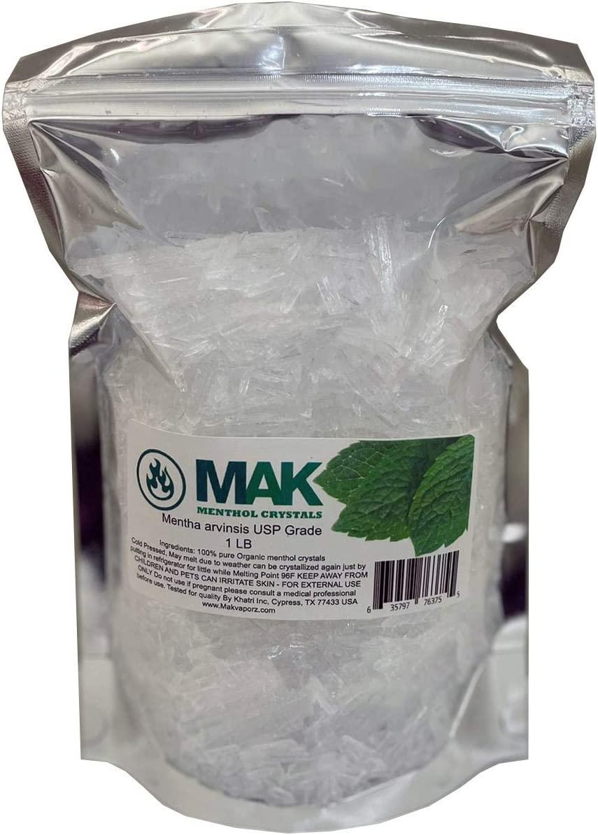 Menthol Crystals 100 Pure Organic Natural Spa Quality in 1 LB