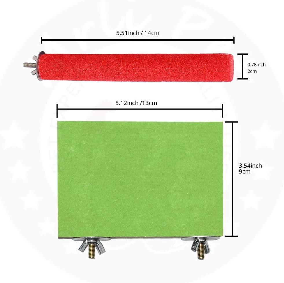 Bird Platform for Parakeet Cockatiels Perch,Lava Ledge for Rats