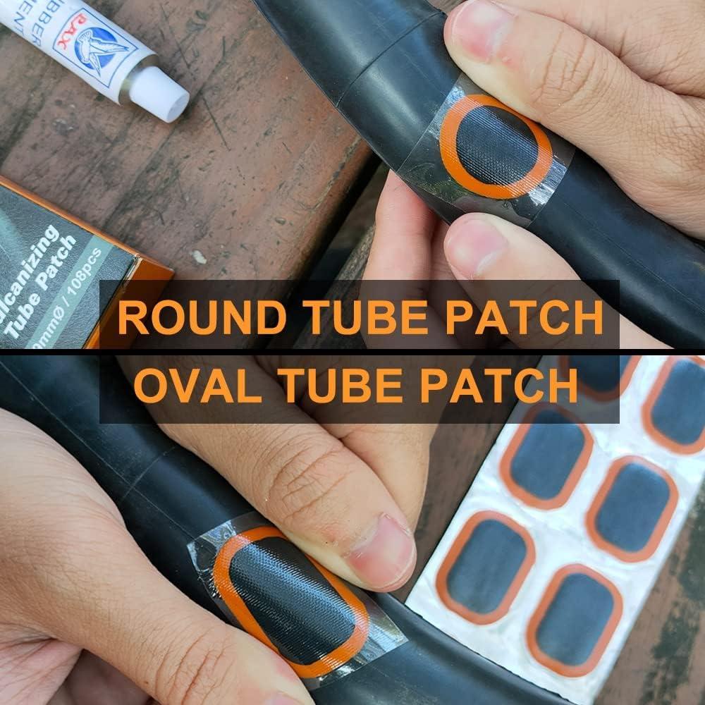 PAX 96 Pcs Inner Tube Tire Repair Patches Truck, Motorcycle, Scooter