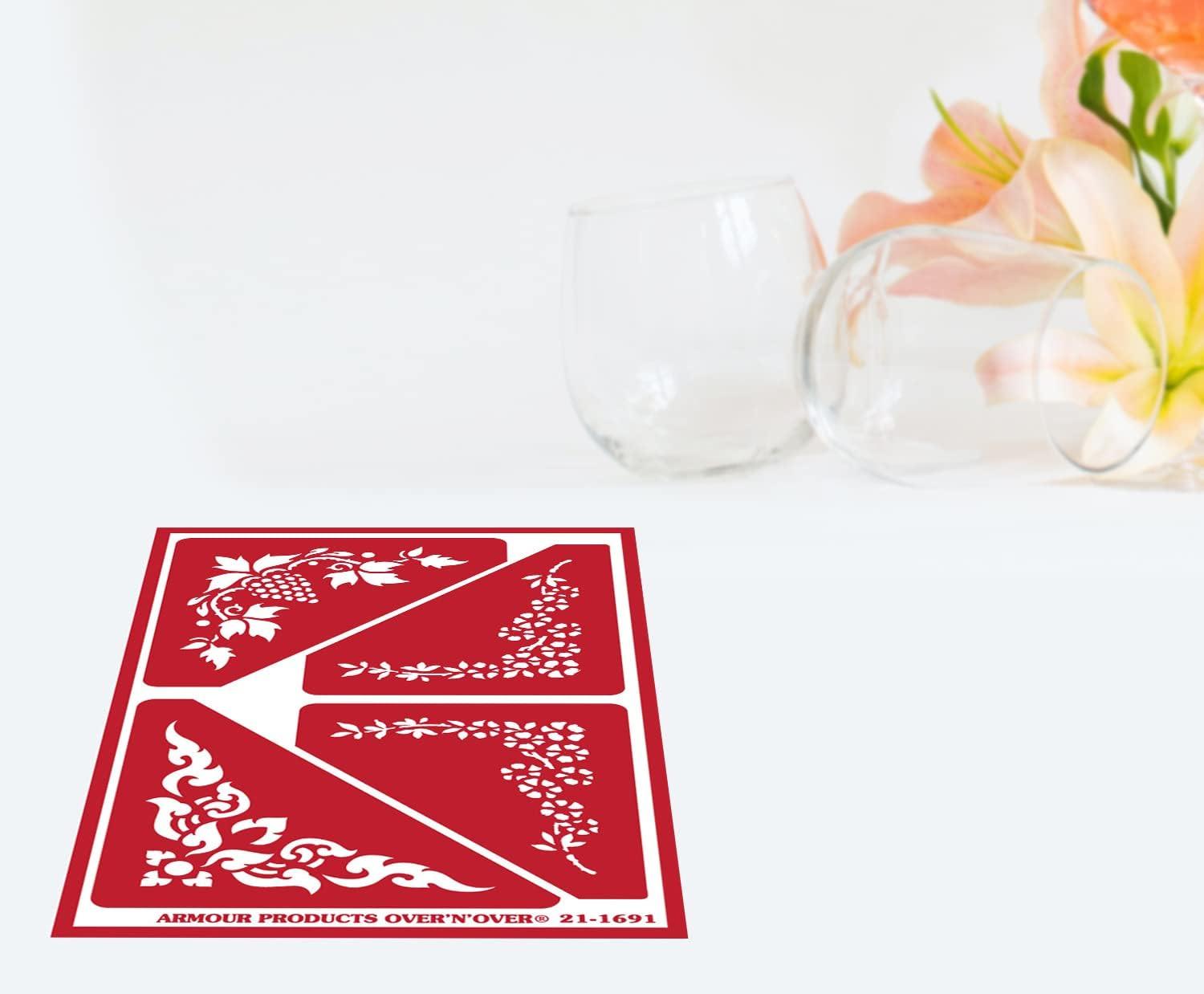 Armor Products - Christmas 2 Over-n-Over Reusable Glass Etching Stencil