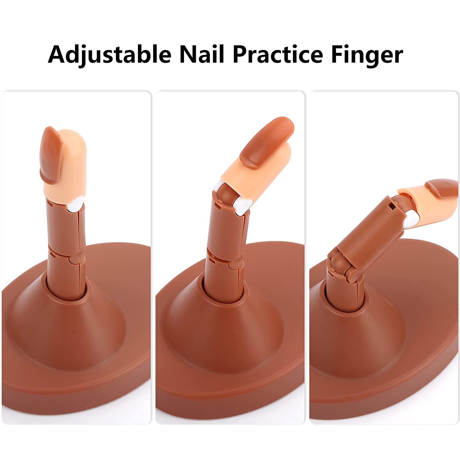 Nail Practice Hand for Acrylic Nails, Flexible Nail Hand Practice