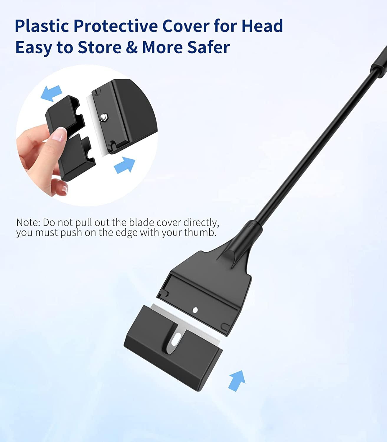 Faveetie Aquarium Algae Scraper for Glass Aquariums with 5 Replaceable