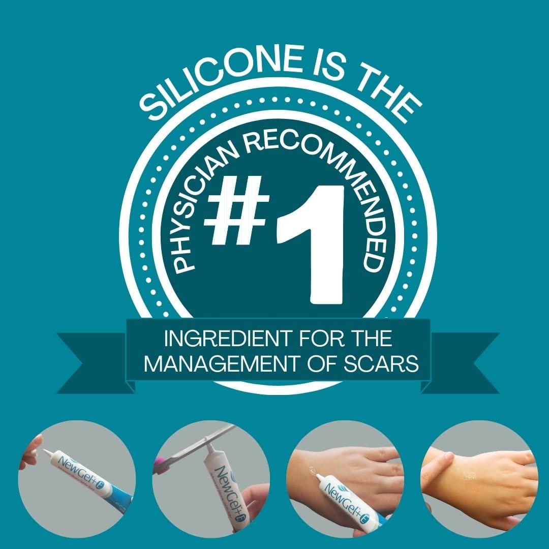 NewGel+E Advanced Silicone Scar Treatment Gel with Vitamin E For Old