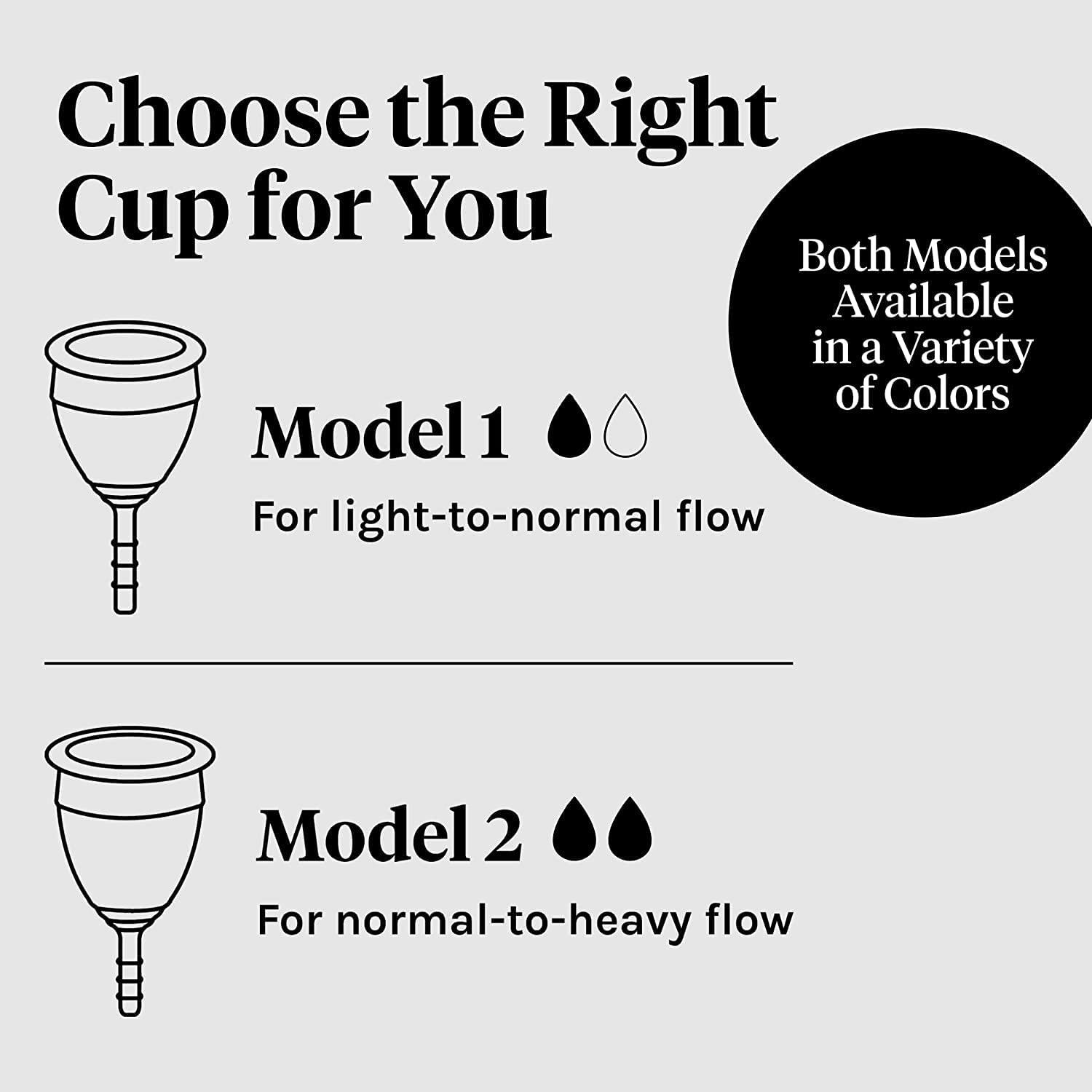 Reusable Menstrual Cup, Model 2 Period Cup for Moderate to