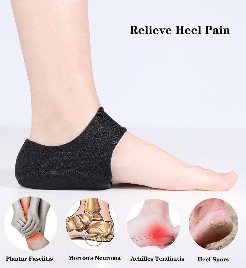 Amazon.com: Heel Cups for Heel Pain,(Adjustable Breathable) Heel  Protectors, Heel Cups, Heel Support for Plantar Fasciitis, Tendonitis, Heel  Spurs, Heel Pain Relief (Thicken) : Health & Household