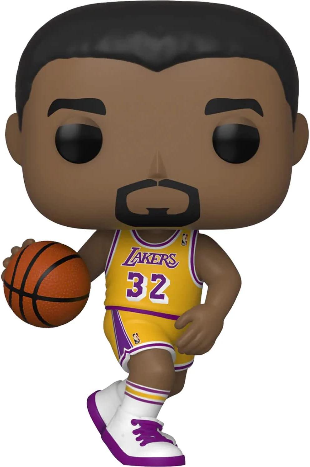LeBron James #66 Facsimile Signed Reprint Laser Autographed Funko POP!  Basketball NBA: Los Angeles Lakers Figurine with Protector Case