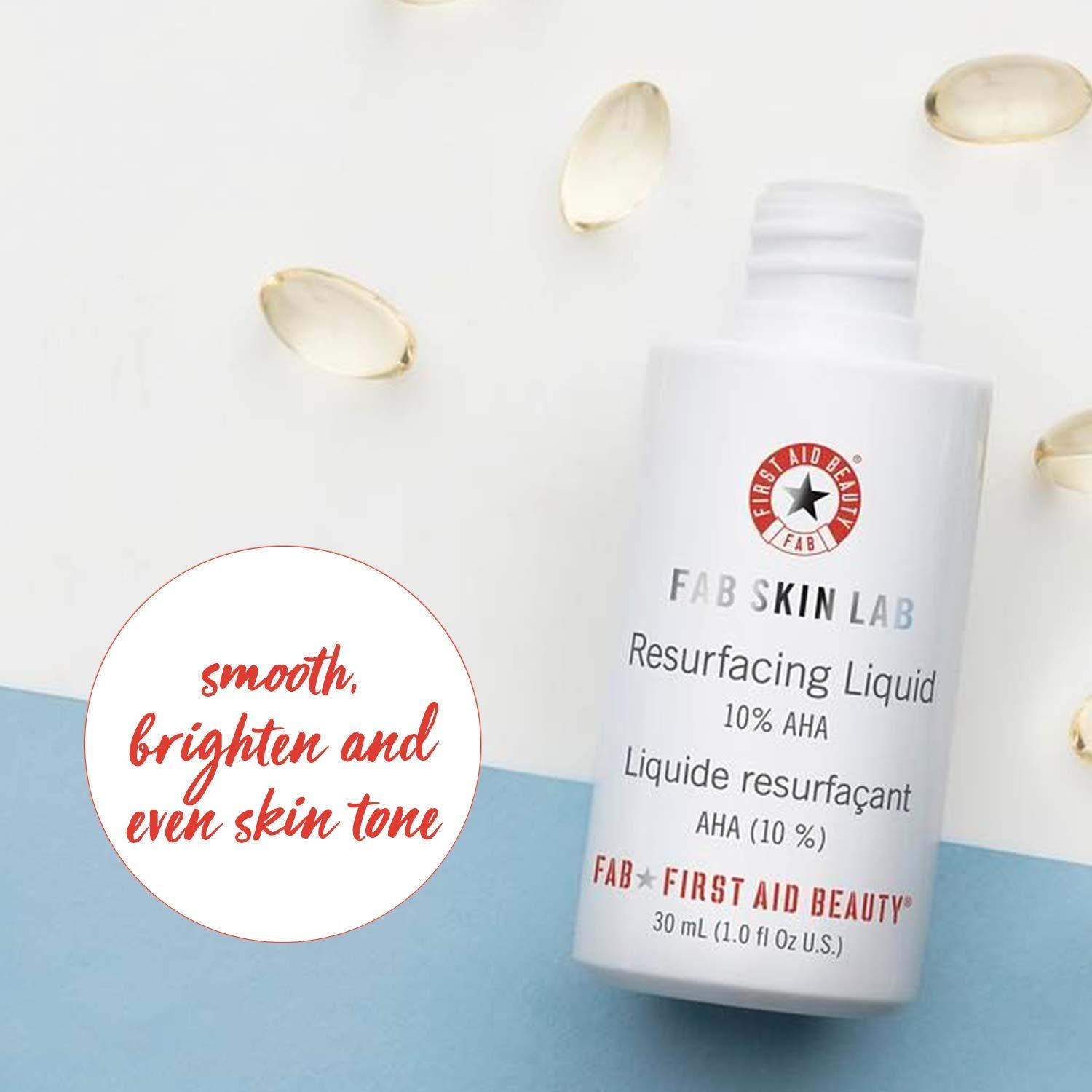 First Aid Beauty FAB Skin Lab Resurfacing Liquid 10 AHA 1.0 Oz.