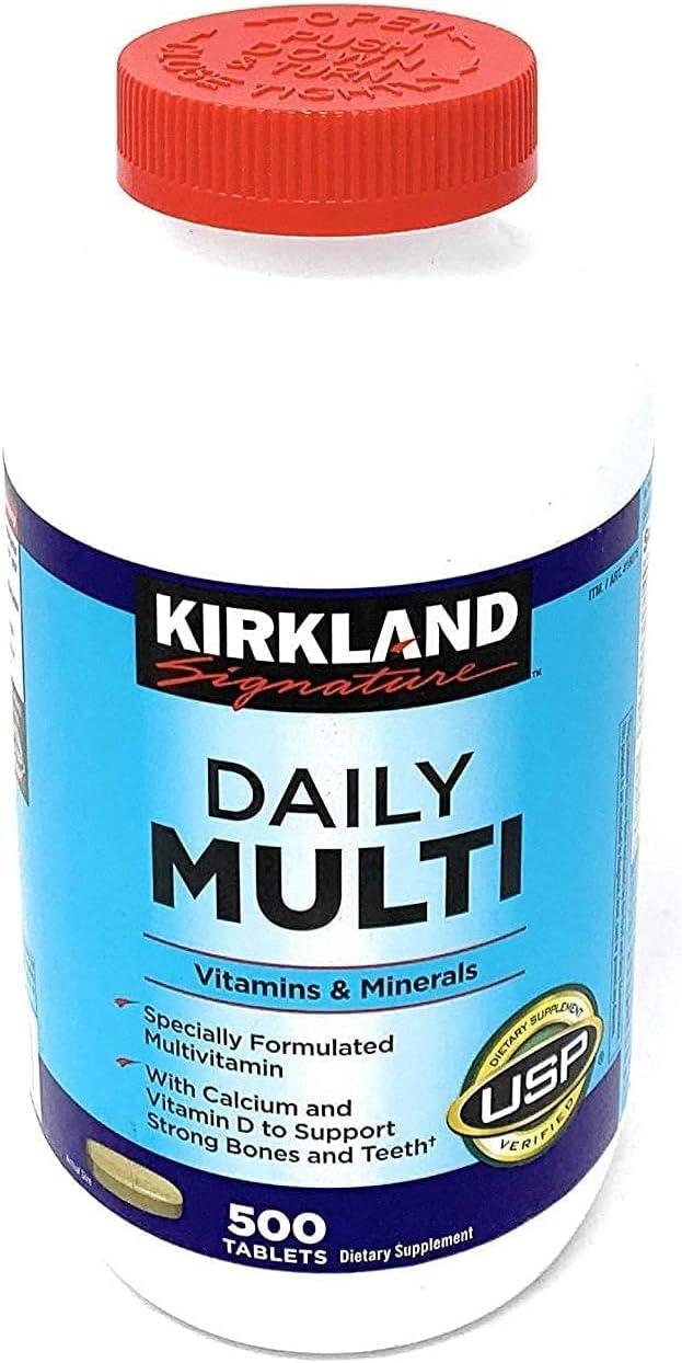 Kirkland Signature Mature Multi Adult 50+ 400 Tablets + Daily Multi 500 Tablets (Bundle 2 Units