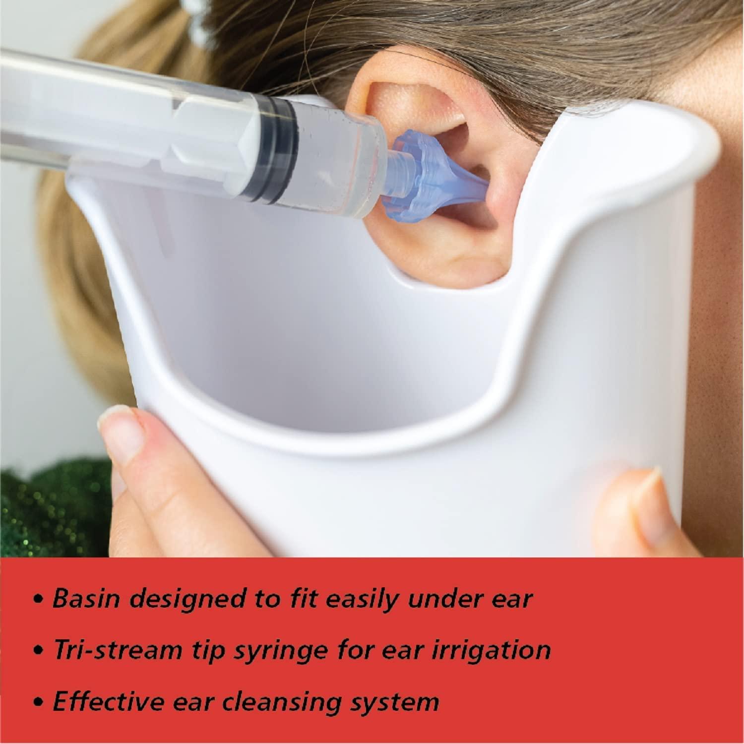 AcuLife Ear and Ear Wax Cleaner for Humans Includes Syringe with Tri