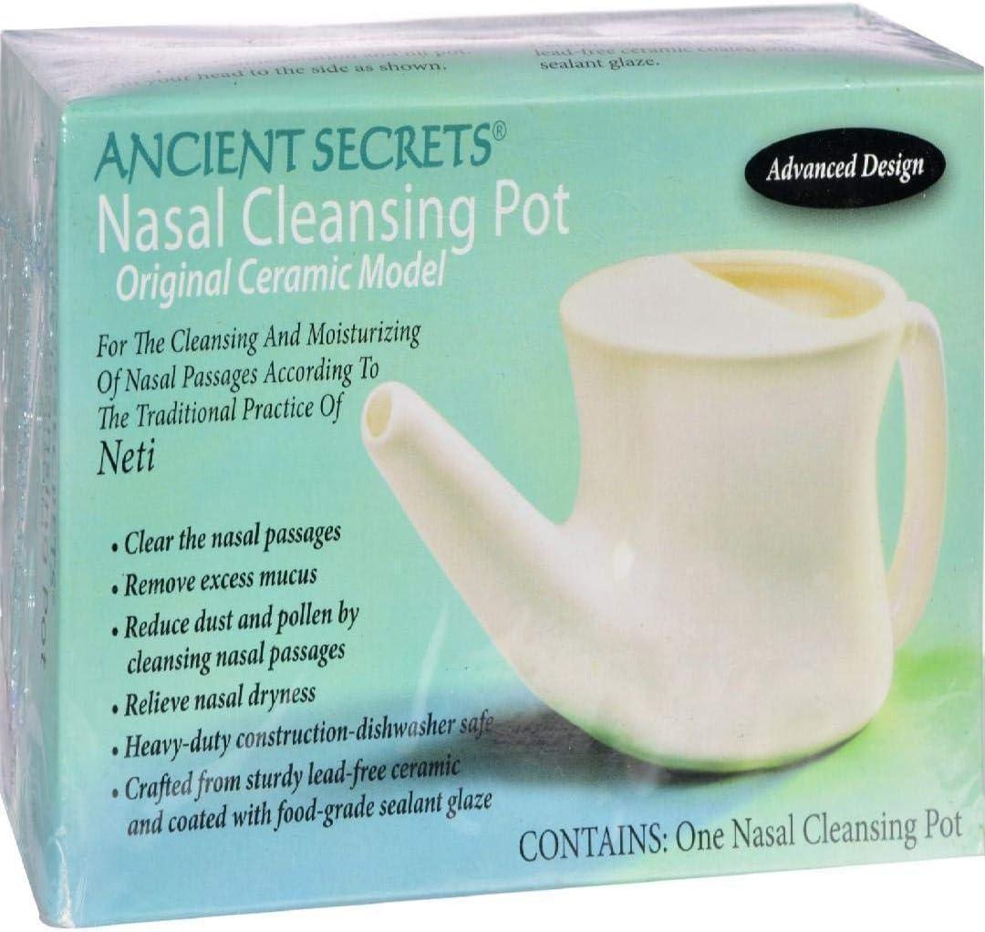 Ancient Secrets Ceramic Neti Pot Nasal Cleansing Pot For Sinus Relief 61u 2RnqwbL. AC SL1500