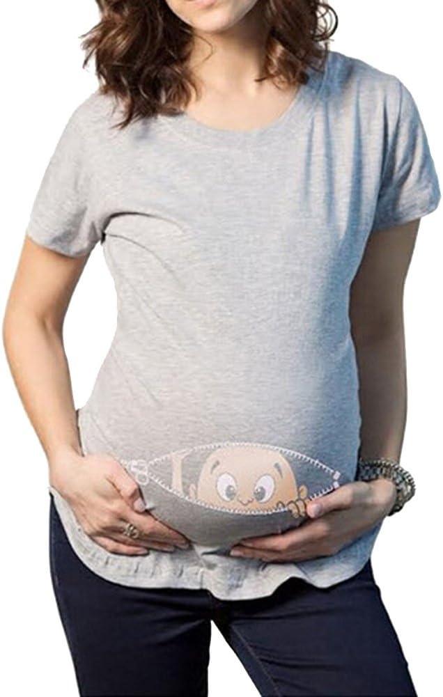 2063]HOT SALE!!!Women Wholesale Round Neck Loose Pattern Short Sleeves