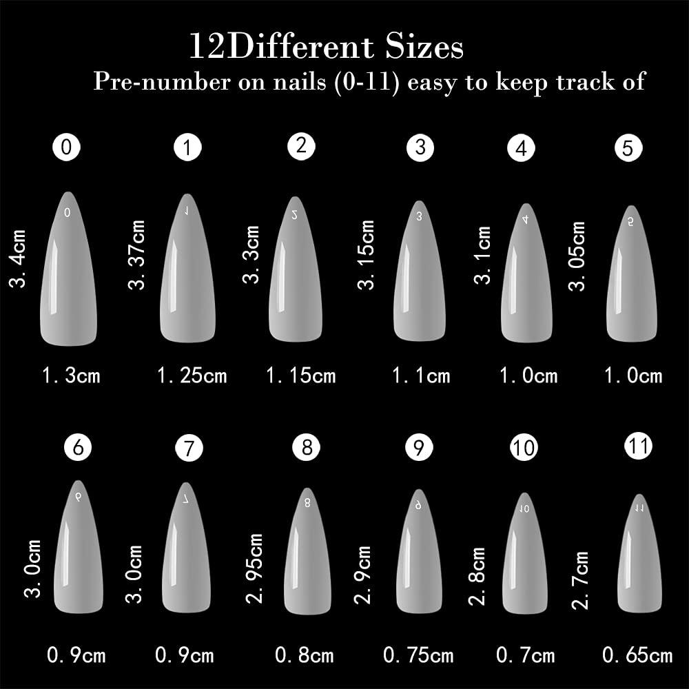 Full Nails Long Stiletto Single Size 100 Pieces Fake Nails Certain Size  False Nail Tips Artificial Nails Size 4 5 6 Nail Tips - AliExpress