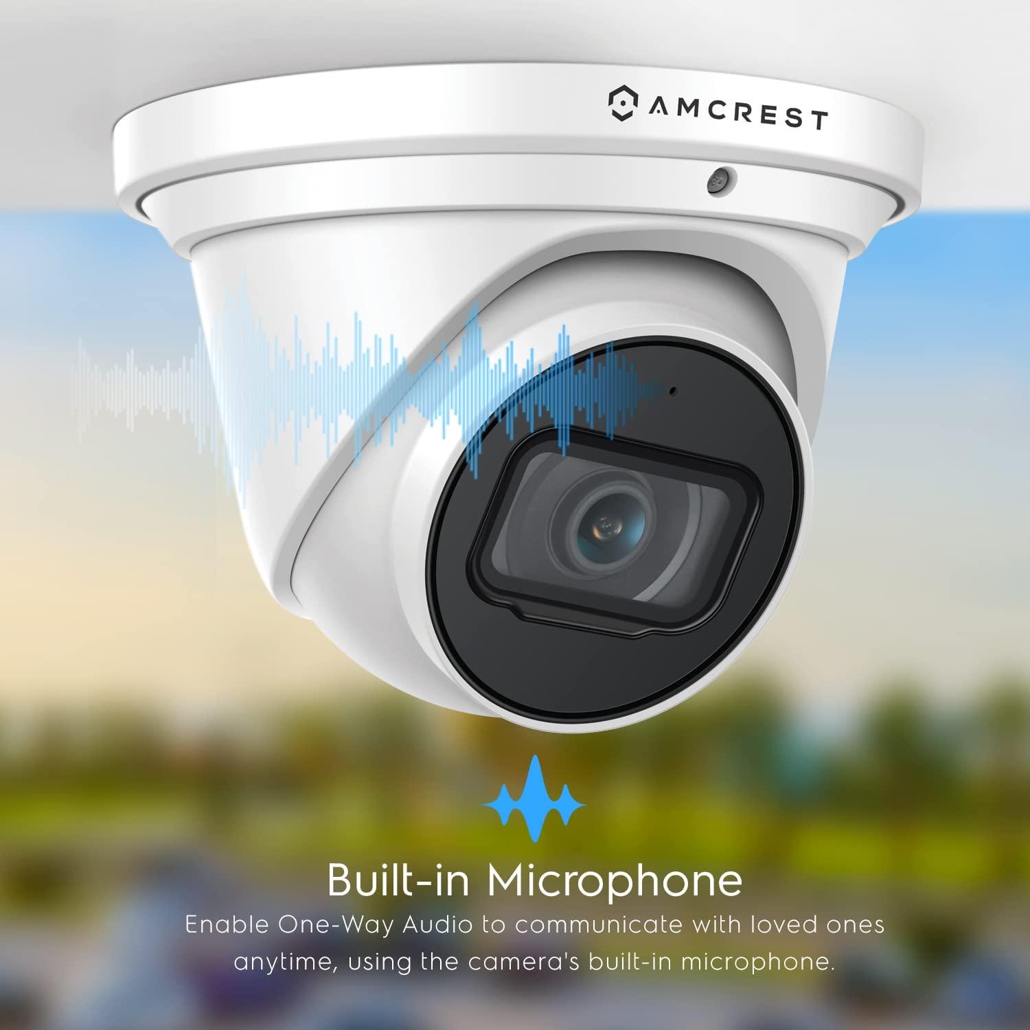 Amcrest UltraHD 4K Outdoor Security IP Turret PoE Camera 98ft Night
