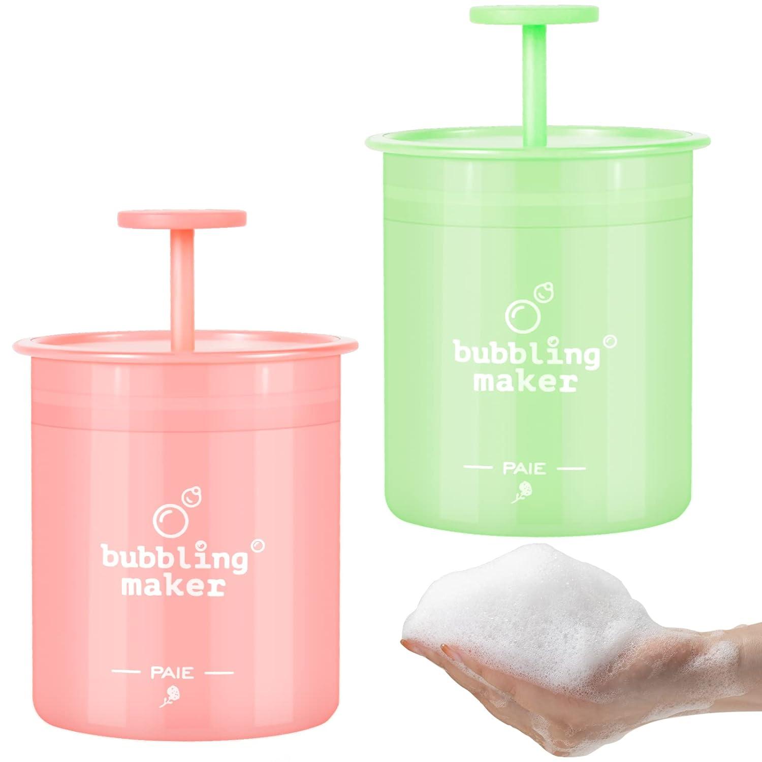 Pack Wash Cleansing Maker Foam Skincare Shampoo Facial Facial 2 Cleanser(Red+Green) Bubble Marshmallow Face Foamer Maker Maker Foam for Maker Cleanser Gentle Foam Whip Face Wash Marshmallow Whip