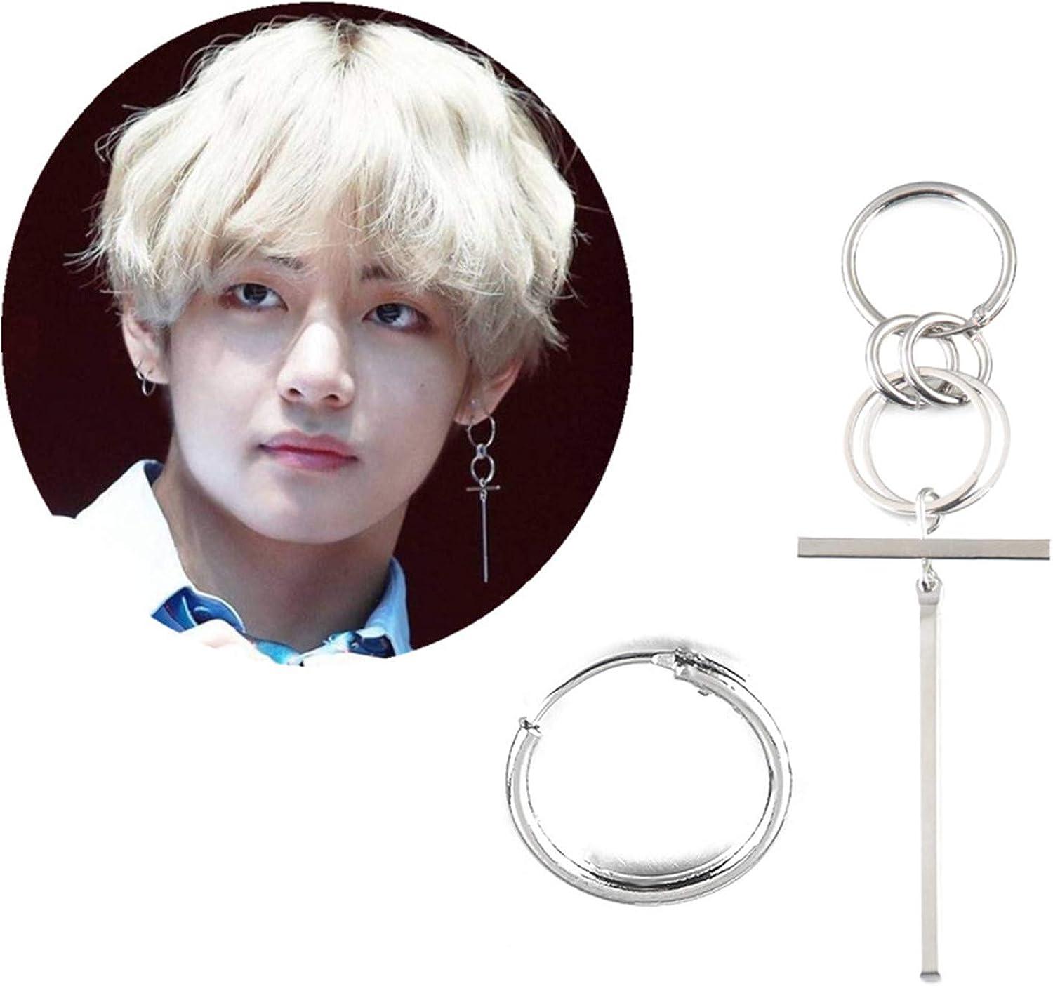 Buy Kpop BTS Bangtan Boys JIMIN Earrings Korean Fashion Jewelry Accessories  for Men and Women 1 Pair Online at desertcartINDIA