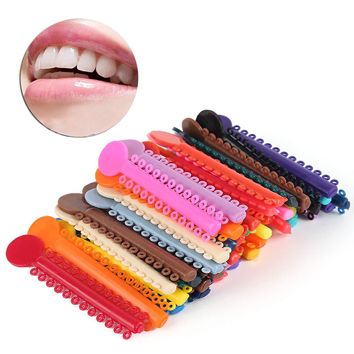 Orthodontic Braces Kit Ligature Gun Dispenser Tools and Multicolor