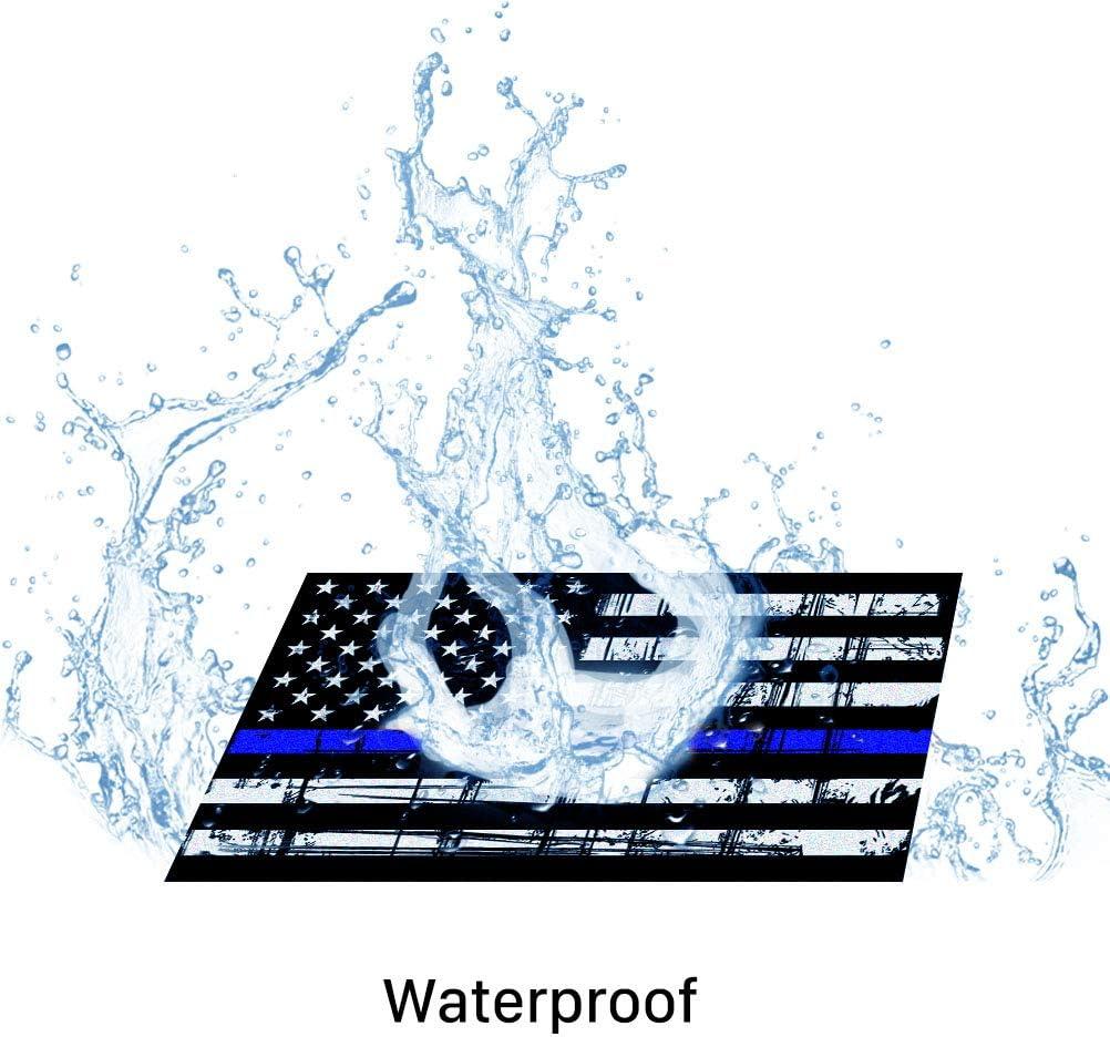 Magnet Me Up Thin Blue Line American Flag And American Flag