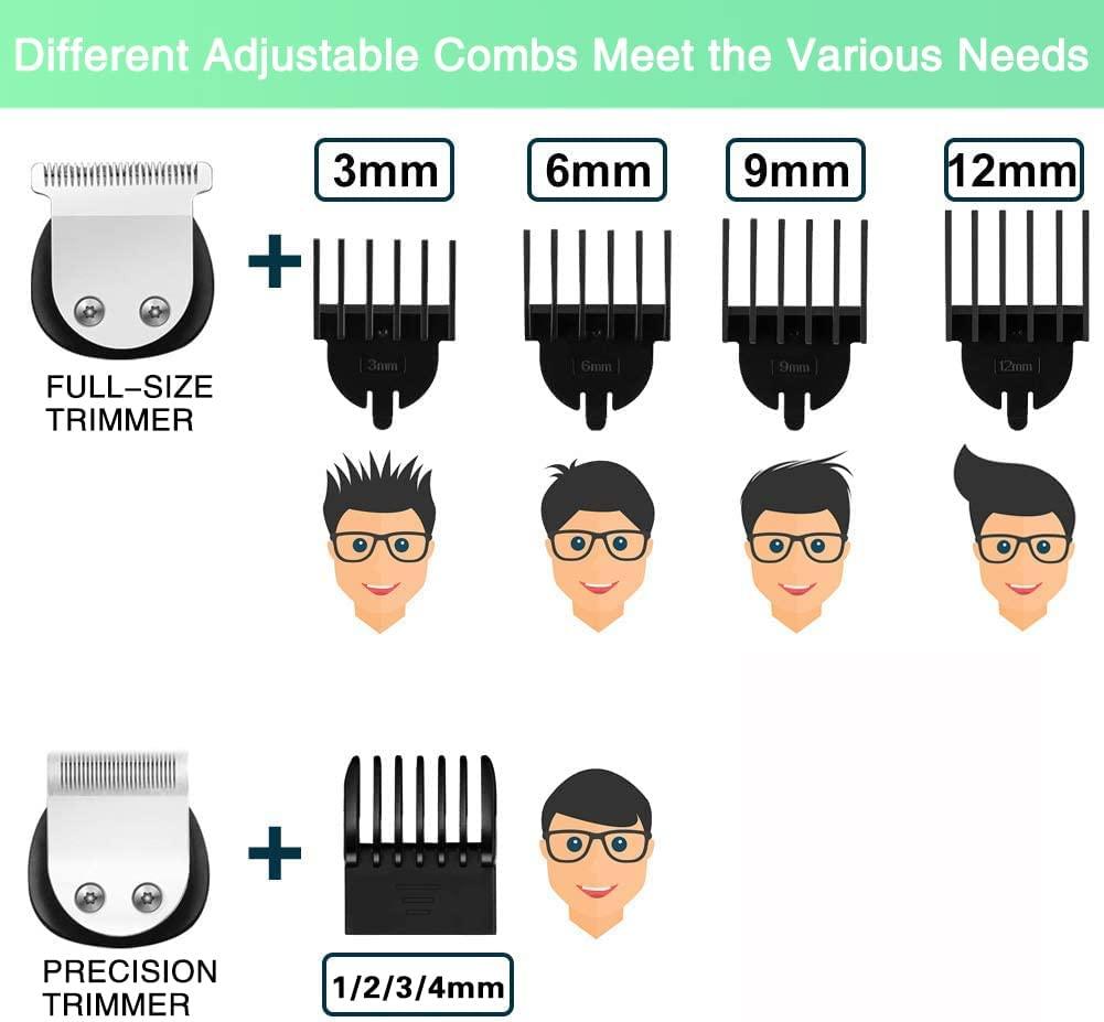 Brightup Beard Trimmer for Men Cordless Hair Clippers & Grooming Kit