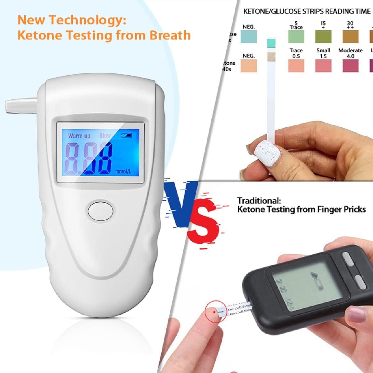 Keto Breathalyzer High Accuracy Ketone Meter Track Diet & Ketosis