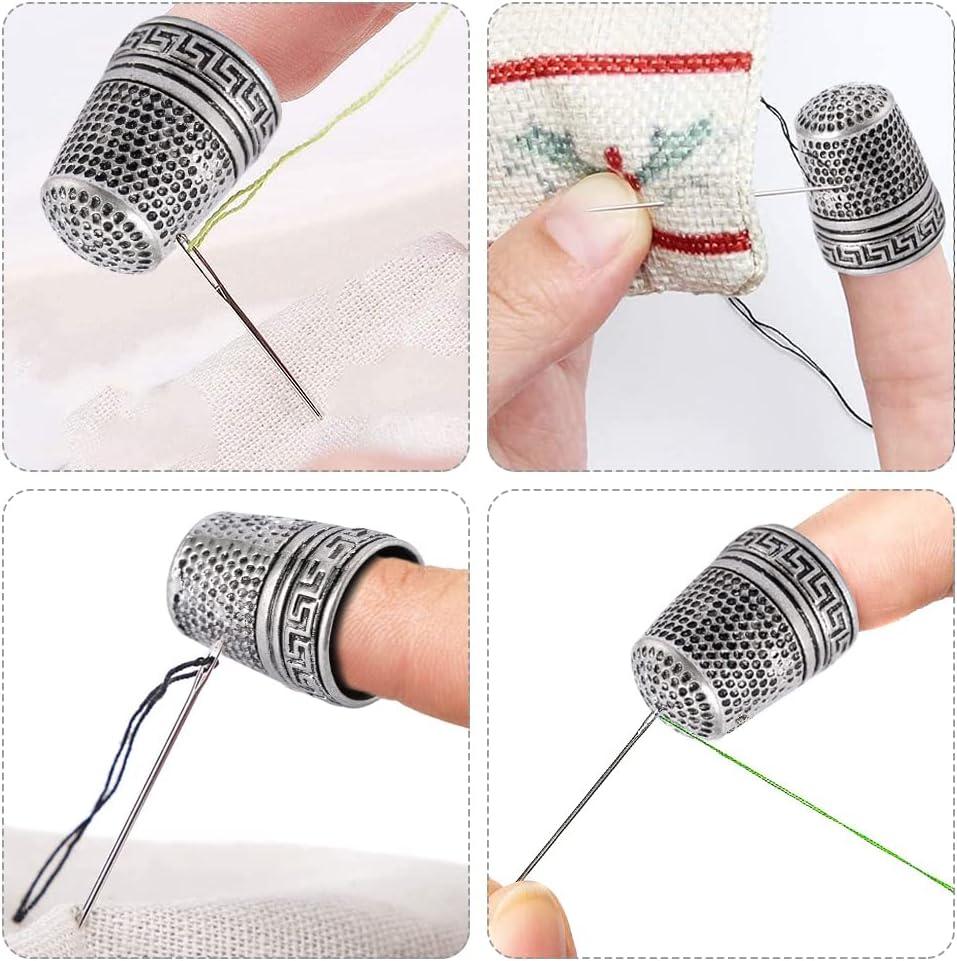 10/1Pcs Mini Sewing Thimble Metal Finger Protector Sewing Needle