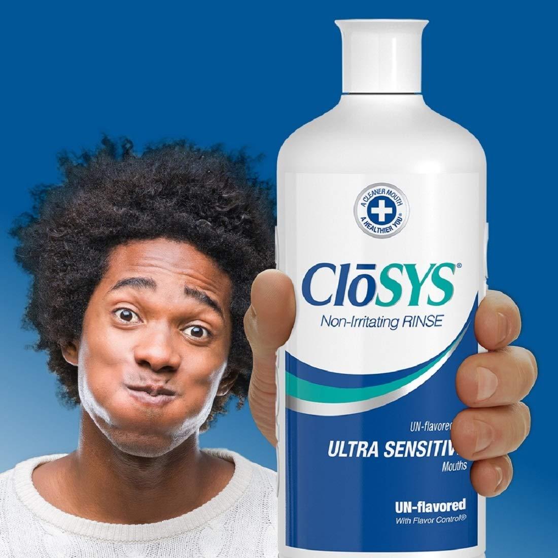 CloSYS Ultra Sensitive Mouthwash 32oz AlcoholFree, DyeFree, pH