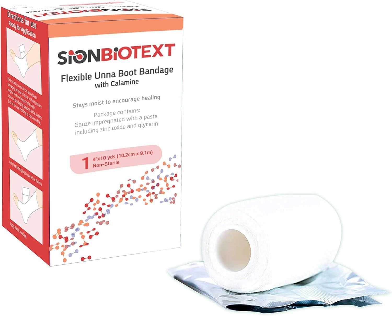 Unna Boot with Zinc and Calamine by Sion Biotext Compression Bandage