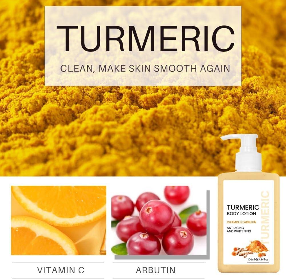 Turmeric Body Lotion Tumeric Lotion for Remove Acne Dark Spots