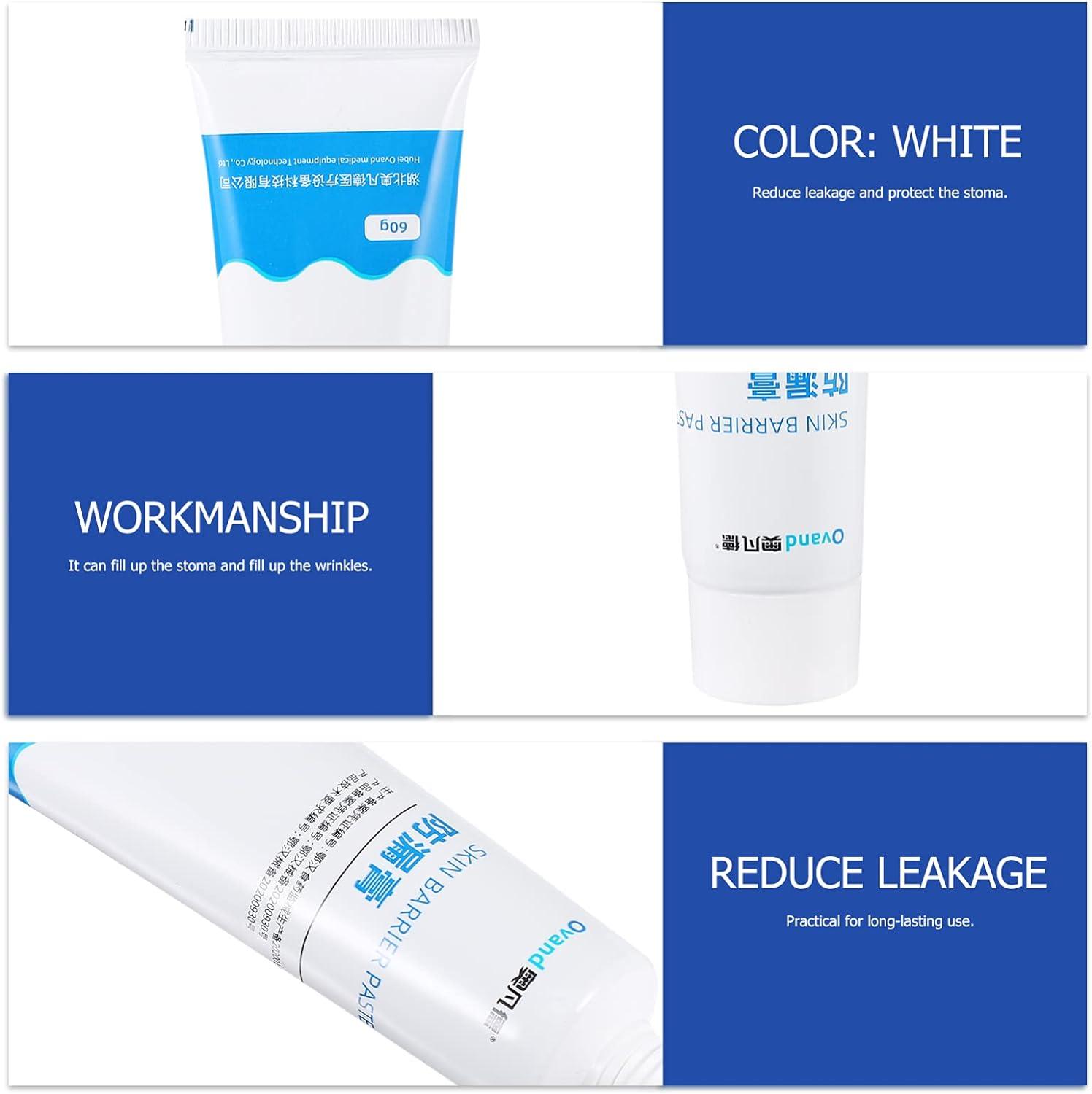 Healifty Skin Barrier Cream Stoma Barrier Ointment for Ostomy Sites (White)