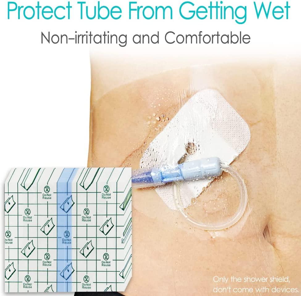Peritoneal Dialysis Shower Protector Shields, Waterproof Dialysis Port