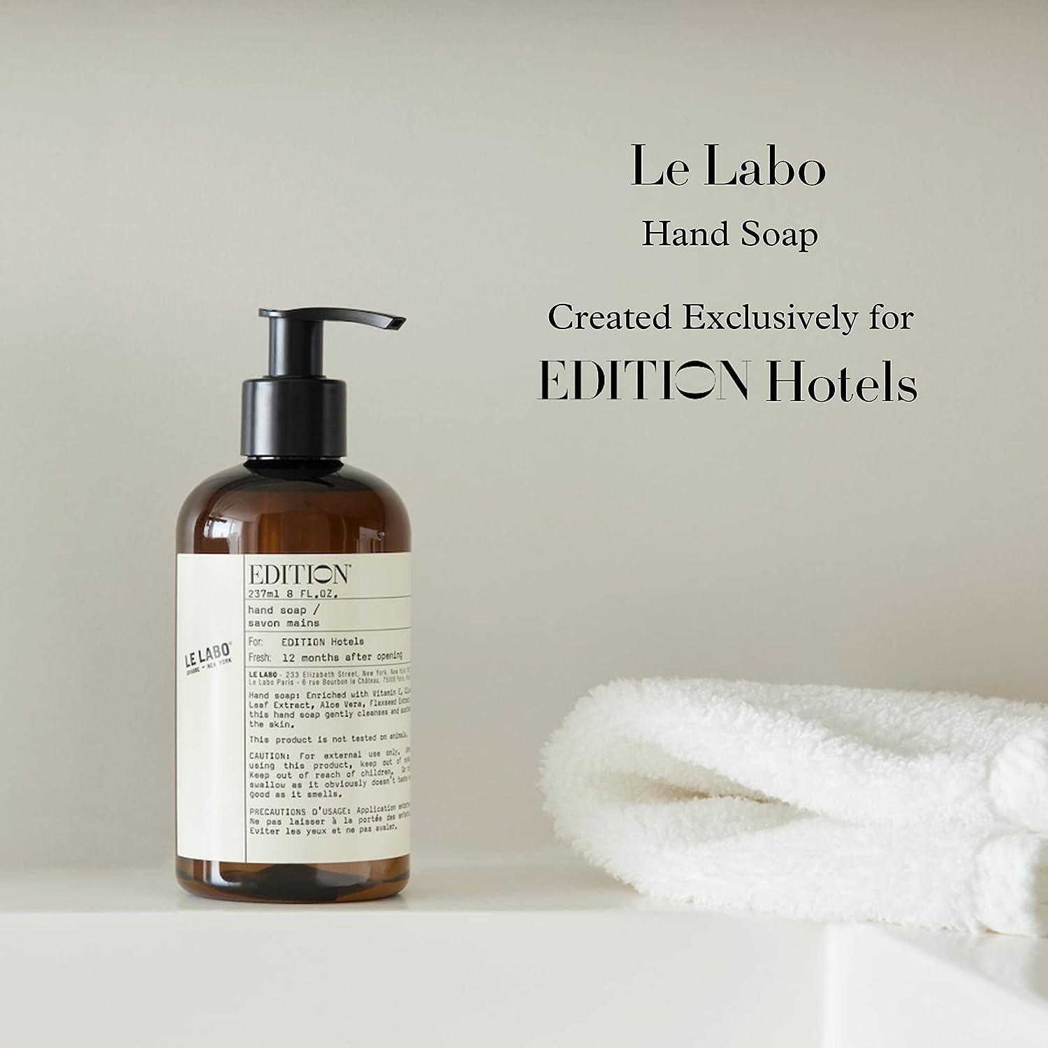 EDITION Le Labo Hand Soap Signature Black Tea Scent With Aloe Vitamin E and Jojoba 8 oz.